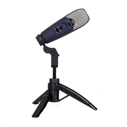 AUNA mikrofon Precision Condenser Microphone USB Tripod Navy Blue
