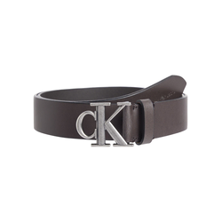 Calvin Klein Jeans Pas  temno rjava / srebrna