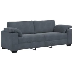 Vidaxl Trosed Temno siv 220x77x82 cm Žamet