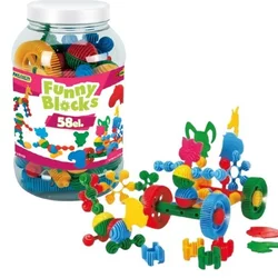 Wader Funny Block plastic 58pcs gradniki v plastični škatli