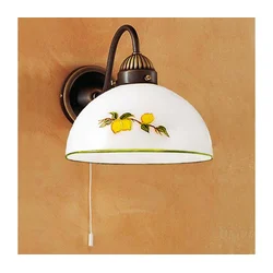 Kolarz 731.61.126 - Zidna lampa NONNA 1xE27/75W/230V sa motivom limuna