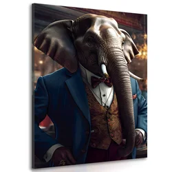 Slika živalski gangster slon - 100x150