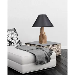 Opviq Stona lampa E27 Socket, Braon-Crna
