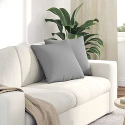 Jastučići za sofu 2 pcs Oblačnosiva 45 x 45 cm tkanina