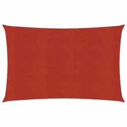Jedro za zaštitu od sunca 160 g/m2 crveno 2,5 x 4 m HDPE
