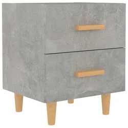 Vidaxl Nočna omarica betonsko siva 40x35x47,5 cm