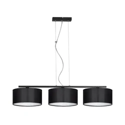 Luster na sajli ASTRA 3xE27/60W/230V crni
