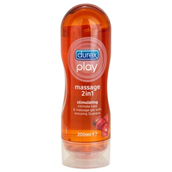 Durex Play Massage 2 in 1 Stimulating masažni in lubrikantni gel 2v1 (Intimate Lube & Massage Gel With Arousing Guarana) 200 ml