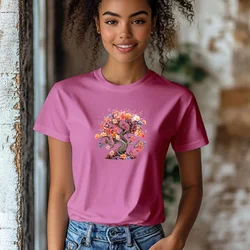 Camiseta Majica sa štampanim printom Cam 411, Ženska, Orhideja