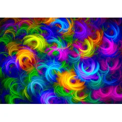 Enjoy - Puzzle Abstract Neon Feathers - 1 000 kosov