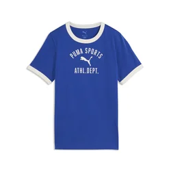 PUMA Varsity Relaxed Tee Youth, Age, Vivid Blue, 7-8Y