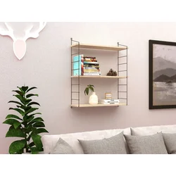 Hanah Home Zidna polica Armoni, 72x85x20 cm, Krem