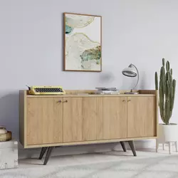 Hanah Home Komoda Lizbon 150x75x40cm Hrast