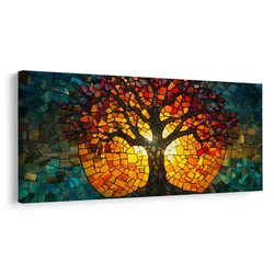 Slika pisano drevo življenja - 60x30