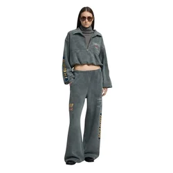 REPLAY Kratki sweatshirt s visokim ovratnikom