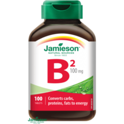 Jamieson Vitamin B2 riboflavin 100 mg 100 tablet