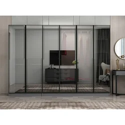 Hanah Home ormar sa reflektujućim staklom Nisa 20630, 270 cm, antracit