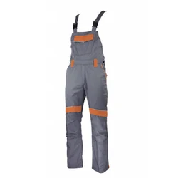 LACUNA Radne farmer pantalone GREENLAND sivo-narandžasta,