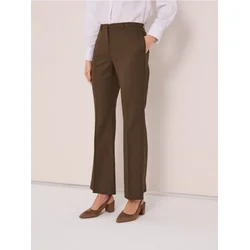 Sinsay - Flare pantalone - tamno braon