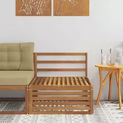 Srednja sofa za van Čvrsto drvo akacije Prirodna