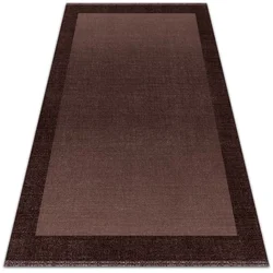 Decormat Vinilna preproga Rjavi okvir 100x150 cm