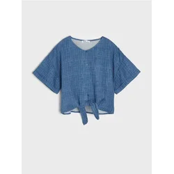 Sinsay - Bluza s vezivanjem - indigo
