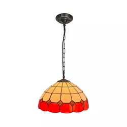 Brilagi - Tiffany vitražni luster na lancu SIENNA 1xE27/60W/230V prečnik 40 cm