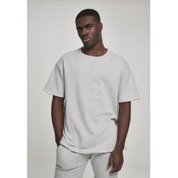 Terry T-shirt with herringbone light gray