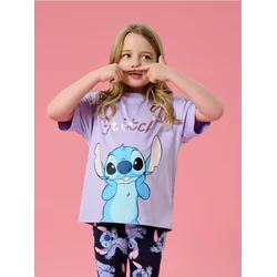 Sinsay - Sportska majica Lilo & Stitch - lavanda