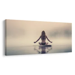 Slika meditacija sredi jezera - 100x50