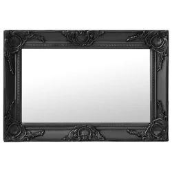 Zidno ogledalo u baroknom stilu 60 x 40 cm crno