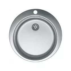 Metalac Venera 480E Okrugla sudopera, Inox, fi 60 sa otvorom za bateriju