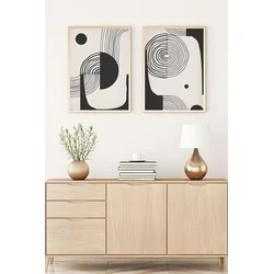 Wallity Uramljena slika Huhu75, 50x70 cm , 2 dela