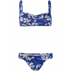 Emmanuela Swimwear - Carla floral print bikini - women - Blue
