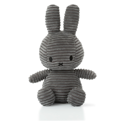 Miffy plišani zeka Corduroy 23cm, Grey
