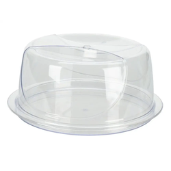 Excellent Houseware Pladnja za torto s pokrovom, 34 cm
