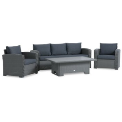 Lounge baštenska garnitura STAVERN 5os. siva