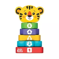 Drveni toranj za slaganje Kids Hits Tiger