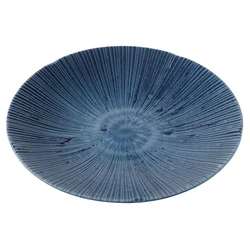 Krožnik za predjed ICE SAPPHIRE 22 cm, modra, keramika, MIJ