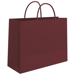 VREĆICE UKRASNE 24X16X7CM SJAJNA PLASTIFIKACIJA FORNAX BORDO