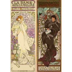 BlueBird - Puzzle Alfonz Mucha: Kolaž - 500 kosov