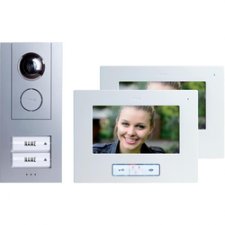 m-e GmbH modern-electronics Video domofon za 2-družinsko hišo Modern-Electronics VistusVD 6720, srebrno-bele barve