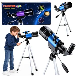 slomart LEAN TOYS Teleskop za Otroke 150x z Navadnim Stativom (Modri)
