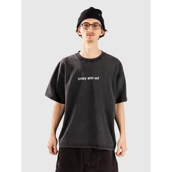A.LAB Crazy Ahh Mf Cropped moška majica vintage black
