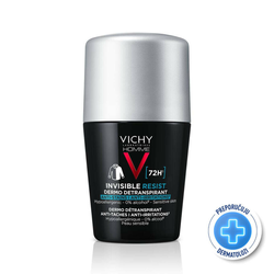 Vichy Homme Invisible resist 72h Dermo detranspirant - Protiv mrlja I nadraženosti, 50 ml
