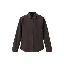 MANGO Bluza SOFIA temno rjava