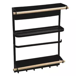 FIVE Magnetna Polica Za Kuhinju Blackwood 24X5X34,5Cm Metal Crna