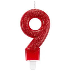 Svećica 9 Glitter 7.6cm