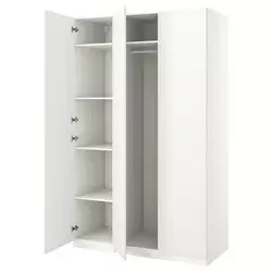 PAX / FORSAND Kombinacija garderobera, bela/bela, 150x60x236 cm