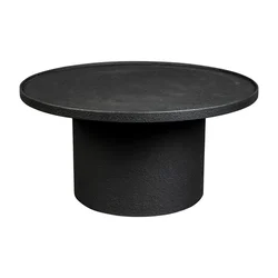 Črna okrogla mizica o 70 cm Winston – Dutchbone